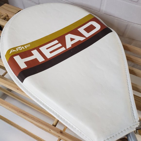 Raquette de tennis AMF vintage, cordage original avec housse
